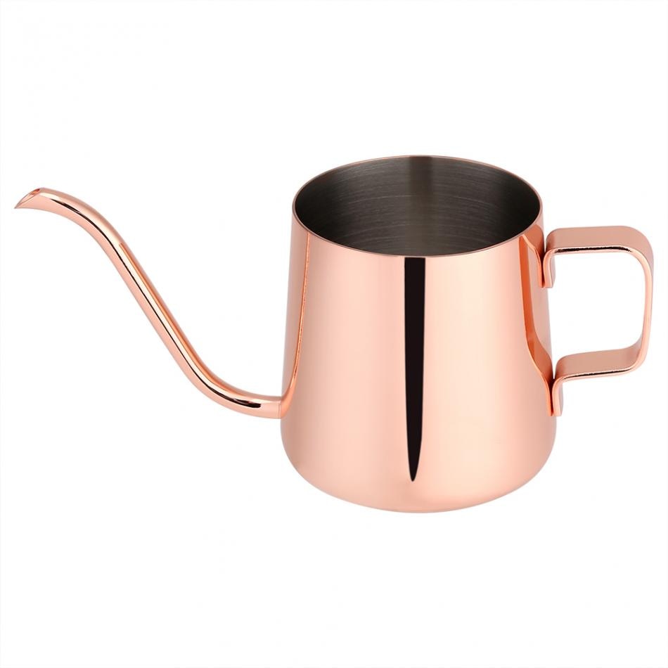 250ml/350ml Stainless Steel Teapot Drip Coffee Pot Long Spout Kettle Cup Home Kitchen Tea Tool