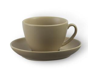 300ml colorful fashion quality ceramic Coffee Cup and Saucer matte finish cappuccino cups latte cups