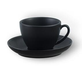 300ml colorful fashion quality ceramic Coffee Cup and Saucer matte finish cappuccino cups latte cups