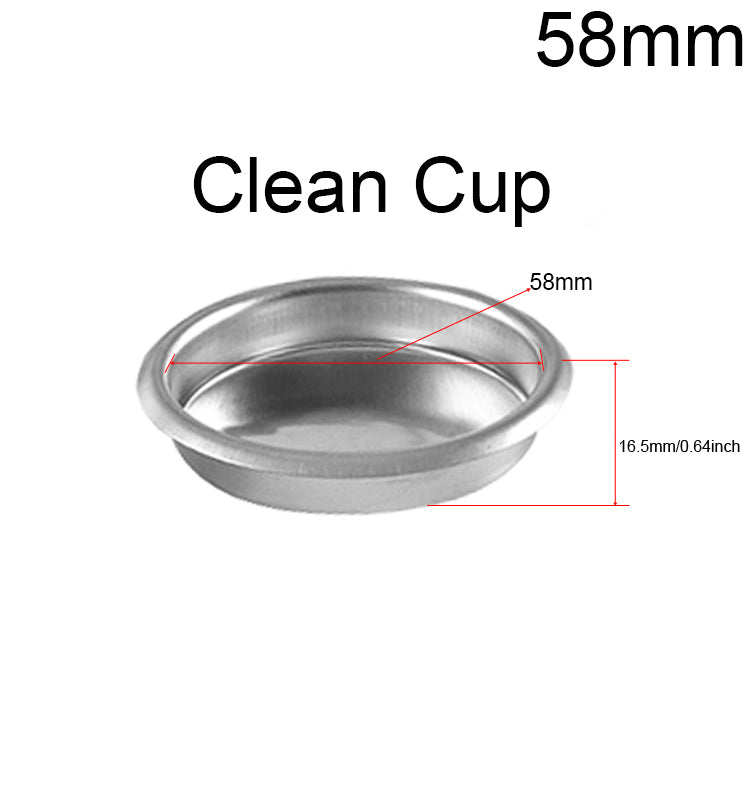 304 Stainless Steel Coffee Filter Basket Single 1 Cup Double 2 Cup 51/58mm Portafilter