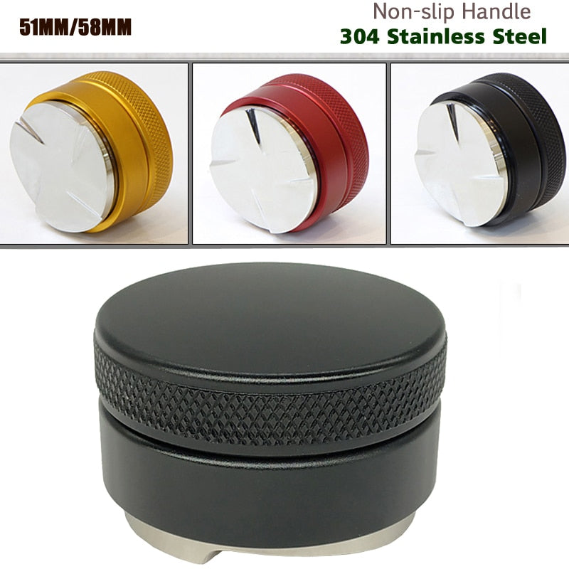304 Stainless Steel Coffee Tamper 51MM/53MM/58MM Coffee Distributor Coffee Powder Hammer