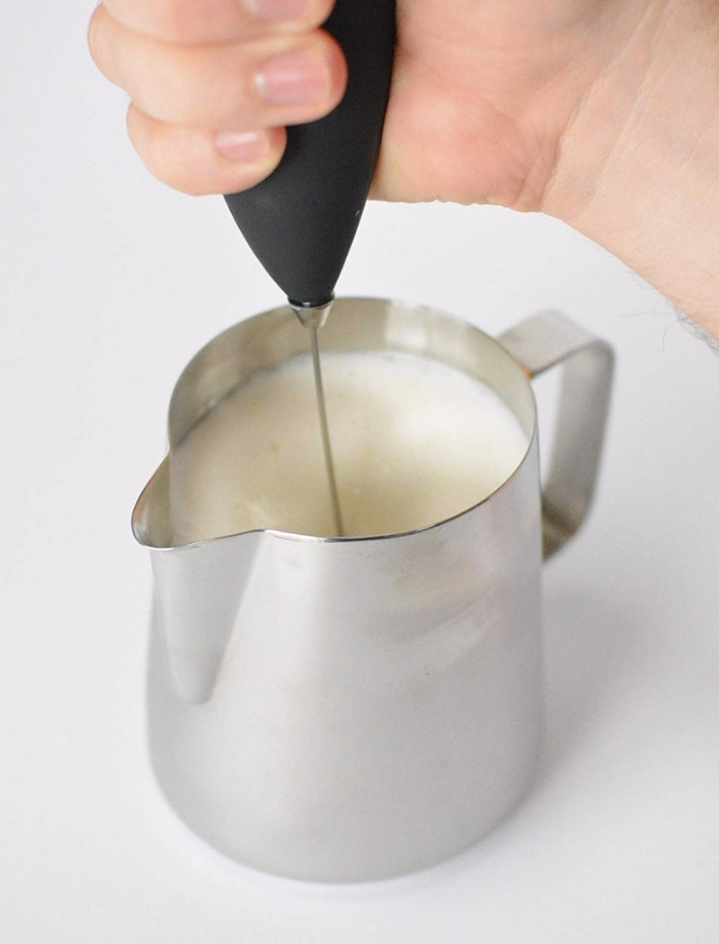 304 Stainless Steel Frothing Pitcher - Easy to Read Creamer Measurements Inside - set of 2(350ml +