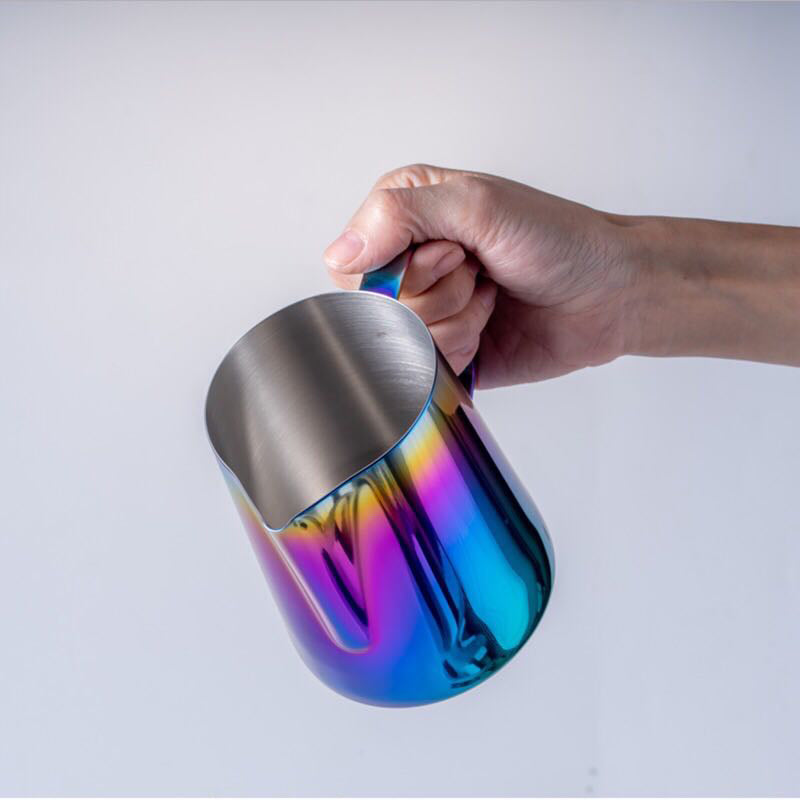 350 600ml Stainless Steel Frothing jug Espresso Coffee Pitcher Barista Craft Coffee Latte Milk Frothing Jug Colorful Pitcher Mug