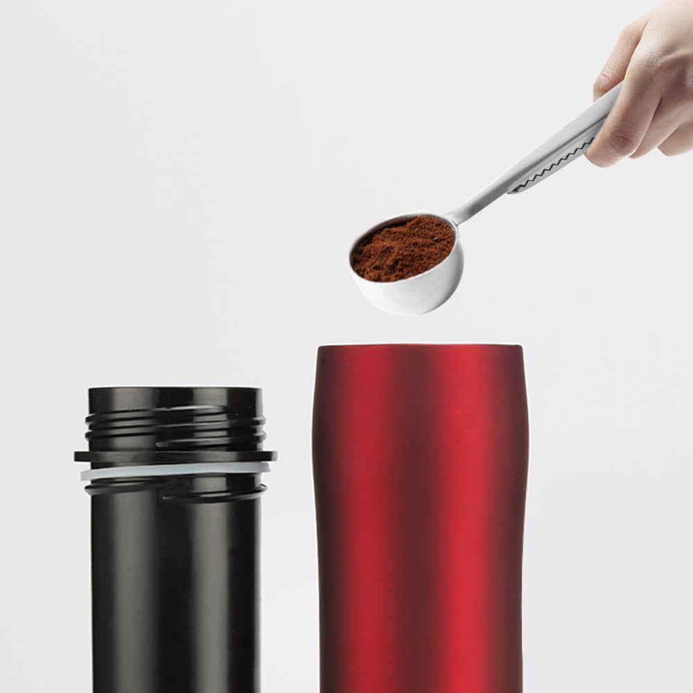 350ML French Press Stianless Steel Portable Coffee Press Maker Tarvel With Coffee Plunger Filter