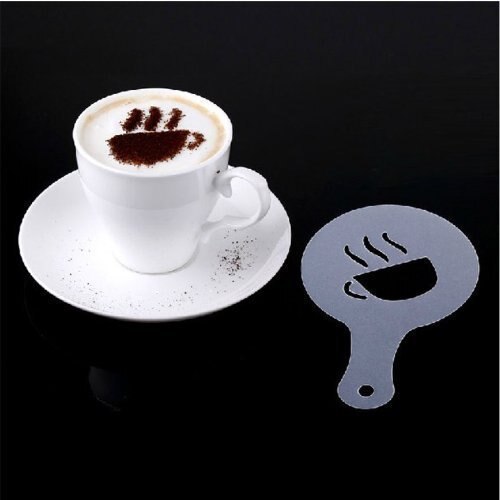 38 Coffee Decorating Stencils, Facemile Coffee Art Stencils Barista Template for All Kinds of Mousse