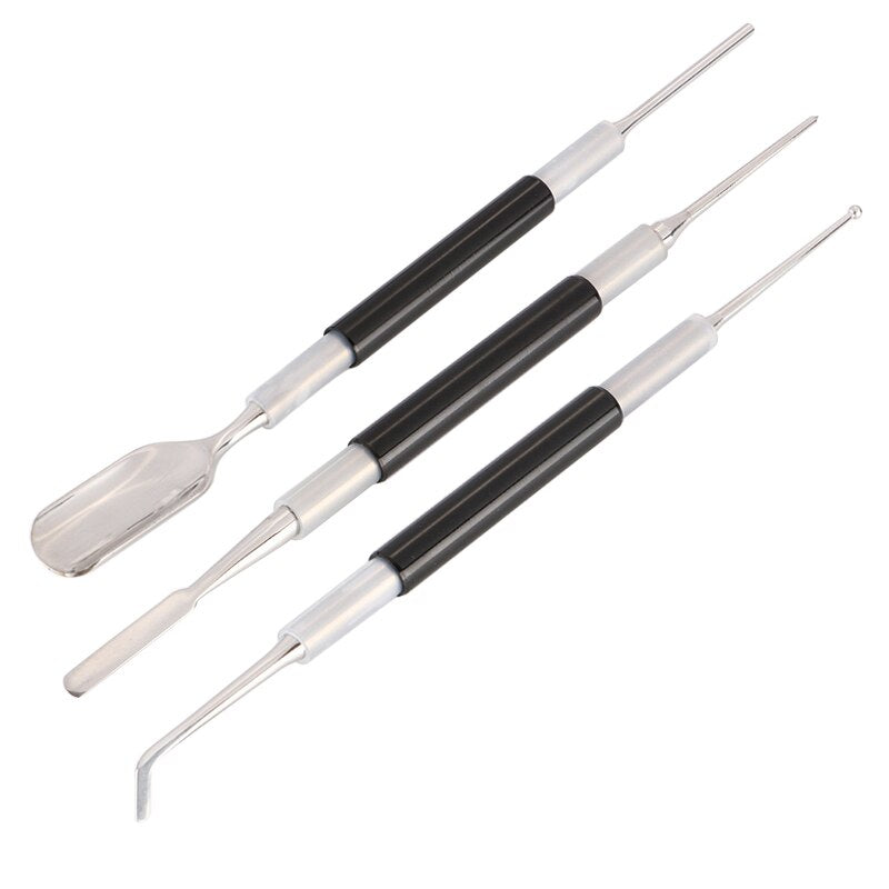 3PCS Coffee Latte Foam Art Pen Needle Spatula Stainless Barista Tool Coffee Latte Stainless