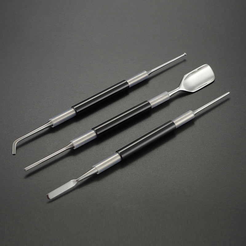 3PCS Coffee Latte Foam Art Pen Needle Spatula Stainless Barista Tool Coffee Latte Stainless