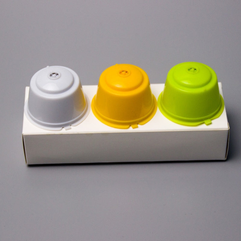 3Pcs Eco-friendly Reusable Coffee Capsule set Scoop Brush Food Grade Plastic PP Coffee Filter