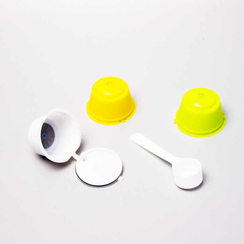 3Pcs Eco-friendly Reusable Coffee Capsule set Scoop Brush Food Grade Plastic PP Coffee Filter