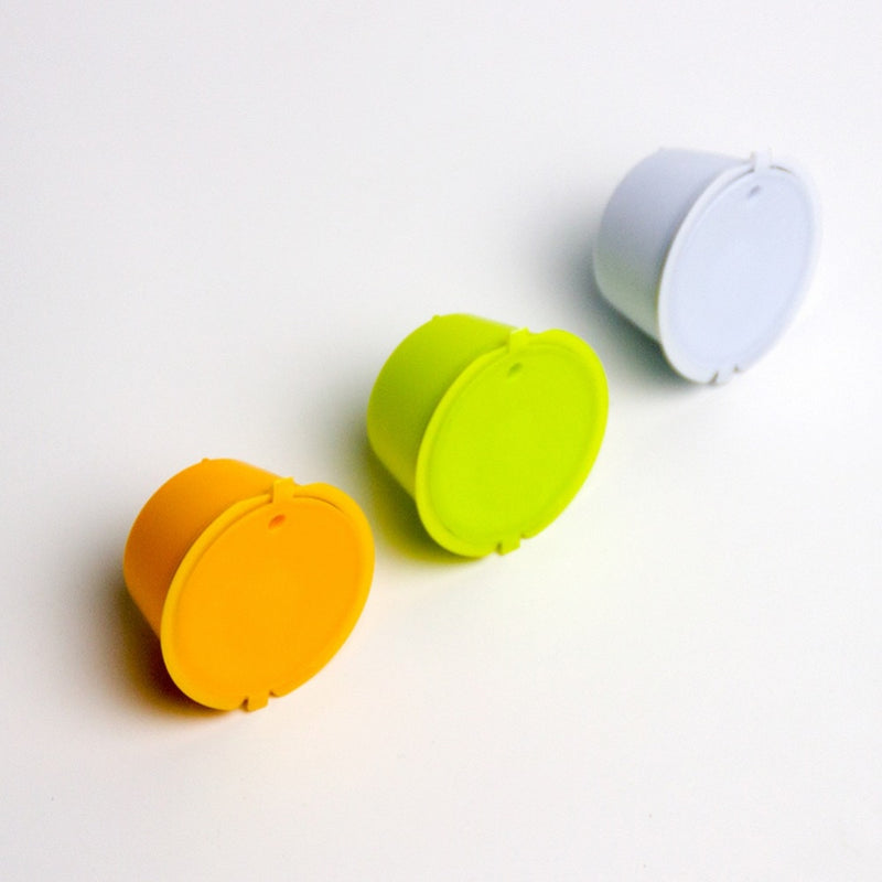 3Pcs Eco-friendly Reusable Coffee Capsule set Scoop Brush Food Grade Plastic PP Coffee Filter