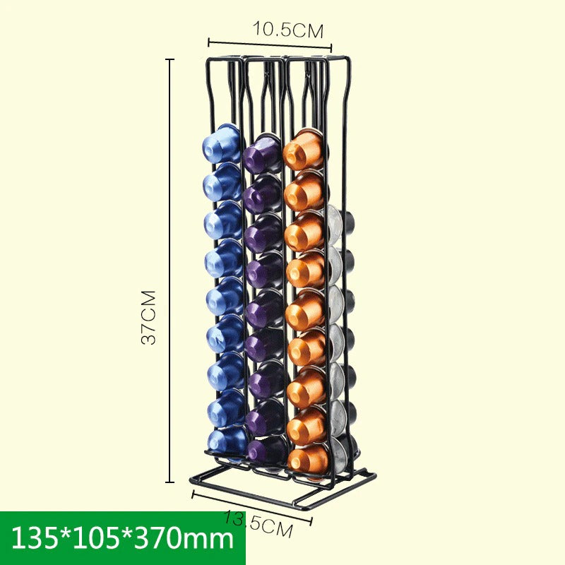 Duolvqi Coffee Pod Holder Dispenser Coffee Capsules Dispensing Tower Stand Fits Nespresso Capsule
