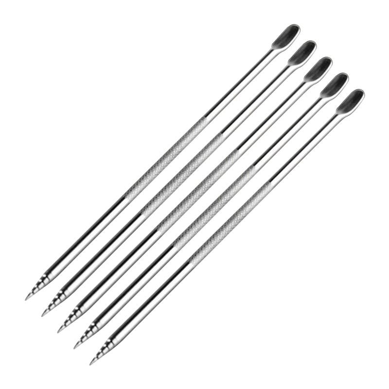 5 PCS Stainless Steel Coffee Art Pen Barista Tool for Cappuccino Latte Espresso Decorating