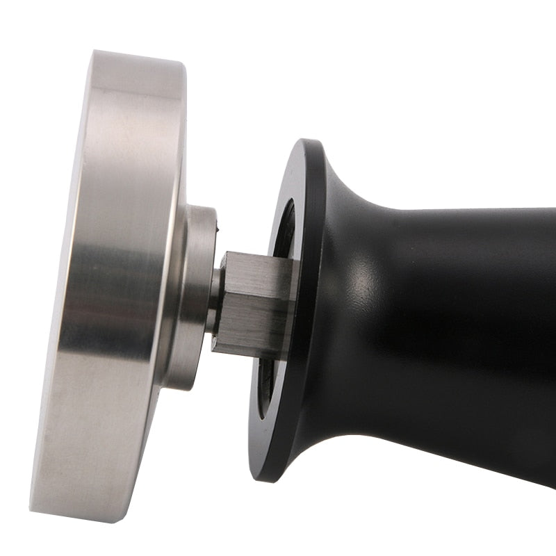 51/58mm Calibrated Pressure Coffee Tamper Espresso Elastic Compactor 304 Stainless Steel Coffee