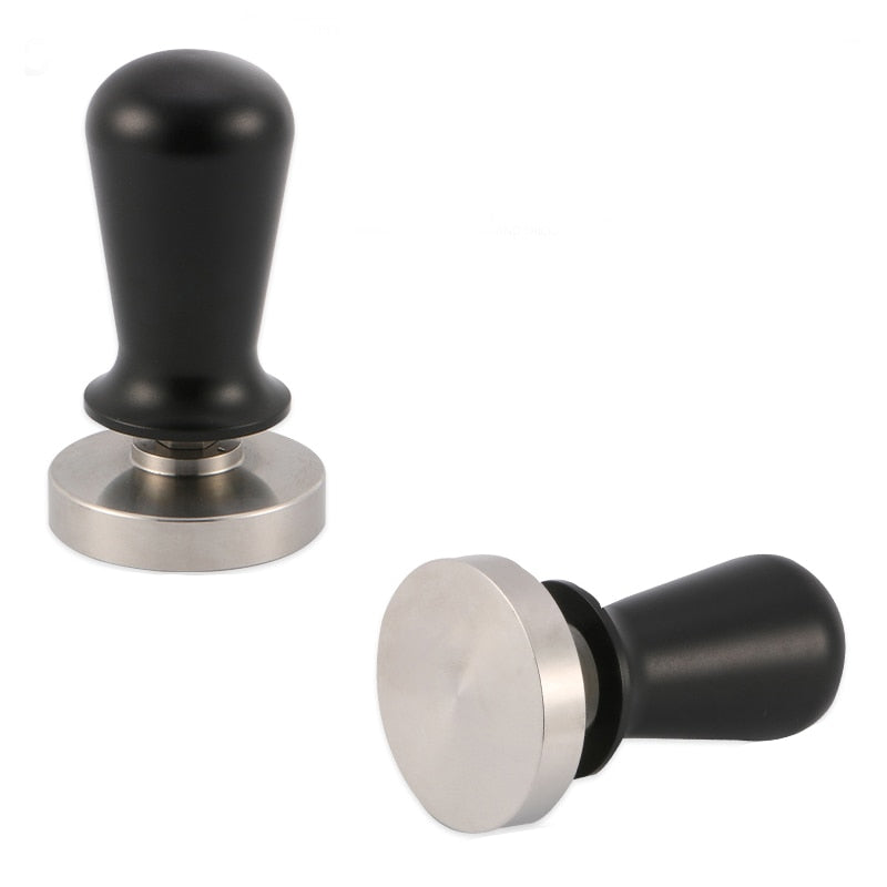 51/58mm Calibrated Pressure Coffee Tamper Espresso Elastic Compactor 304 Stainless Steel Coffee