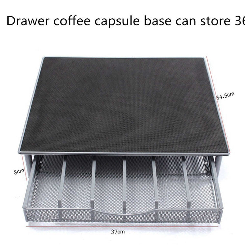 54pcs or 36pcs Nespresso Capsules Metal Capsule Coffee Pod Holder Rack Capsule Storage Drawers