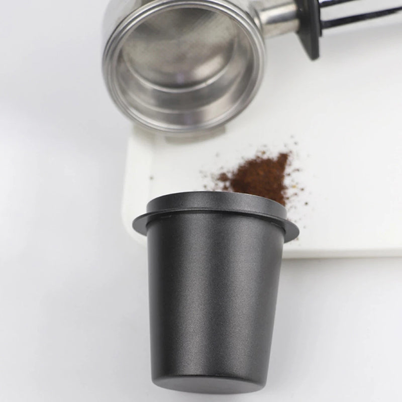 58mm 51mm Coffee Dosing Cup Sniffing Mug Wear Resistant Stainless Steel Coffee Dosing Cup