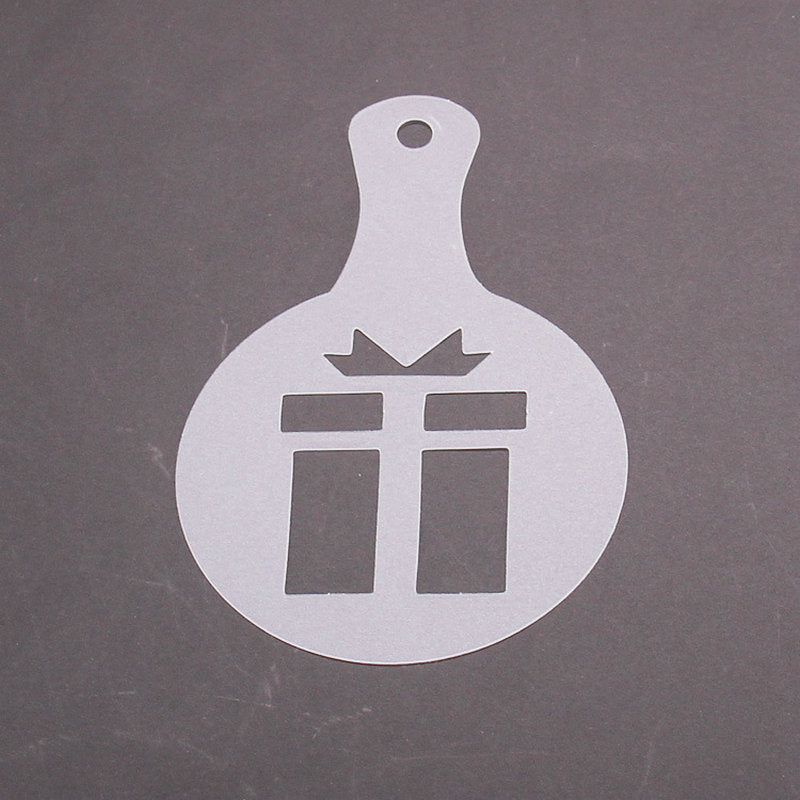 8pcs/set Christmas Valentine's Day Coffee Stencil Cookie Cappuccino Latte Barista Art Mold Cafe