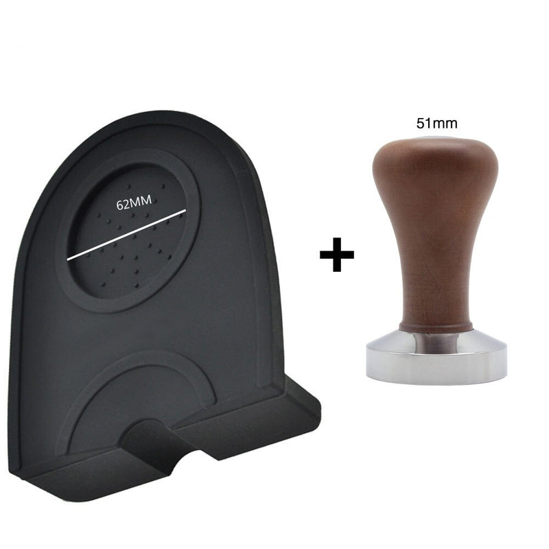AREYOUCAN Silicone Coffee Tamper Mat Holder Espresso Maker Support Base Non-Slip Flexible Corner Mat