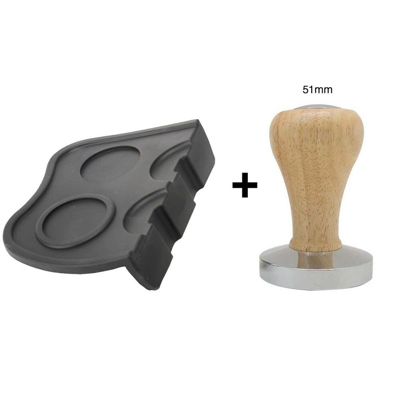 AREYOUCAN Silicone Coffee Tamper Mat Holder Espresso Maker Support Base Non-Slip Flexible Corner Mat