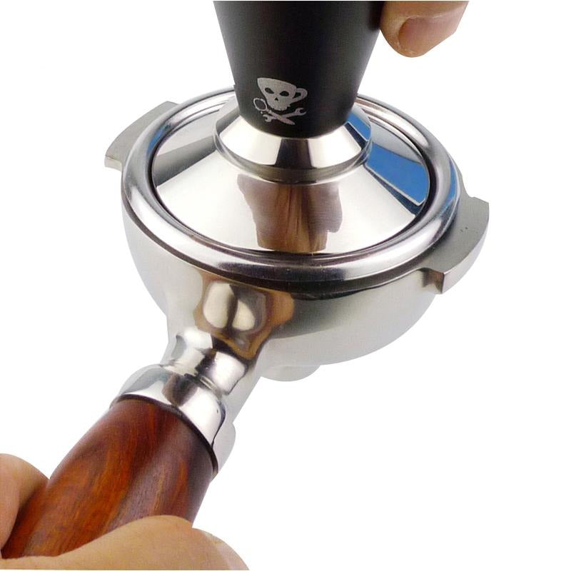 Asipartan 58mm Devil Coffee Tamper Stainless Steel Space Aluminum Coffee Grinder Barista Espresso