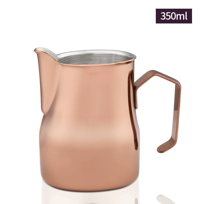 Asipartan Stainless Steel Milk Frothing Jug Espresso Coffee Pitcher Cup Milk Foam Jugs Coffee Pull