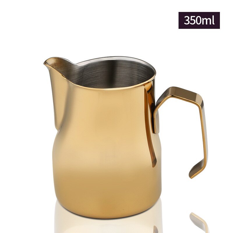 Asipartan Stainless Steel Milk Frothing Jug Espresso Coffee Pitcher Cup Milk Foam Jugs Coffee Pull