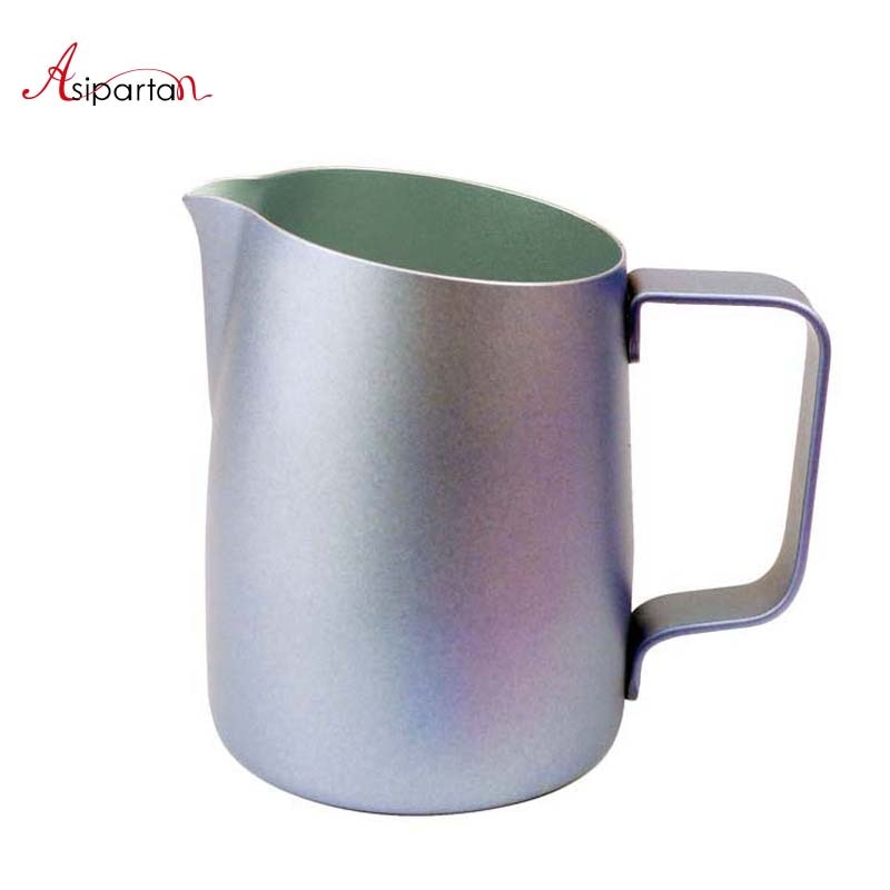 Asipartan Stainless Steel Milk Frothing Jugs Espresso Coffee Pitcher Cup Cappuccino Latte Pull
