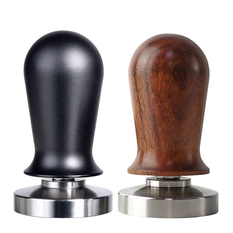 Calibrated Espresso Coffee Tamper 30lb Spring Loaded Elastic Coffee Tamper Aluminum/Wooden Stainless