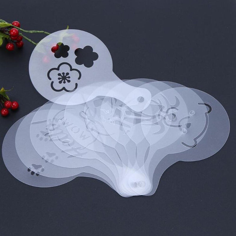Cappuccino Coffee Stencil Duster Stainless Steel Chocolate Shaker Duster Coffee Measuring Spoon