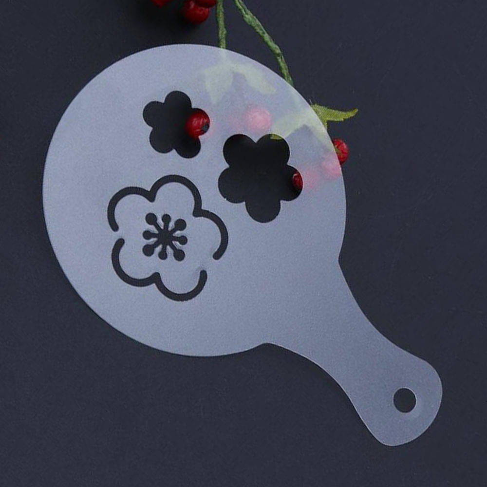Cappuccino Coffee Stencil Duster Stainless Steel Chocolate Shaker Duster Coffee Measuring Spoon