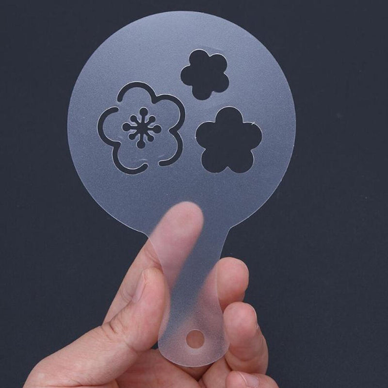 Cappuccino Coffee Stencil Duster Stainless Steel Chocolate Shaker Duster Coffee Measuring Spoon