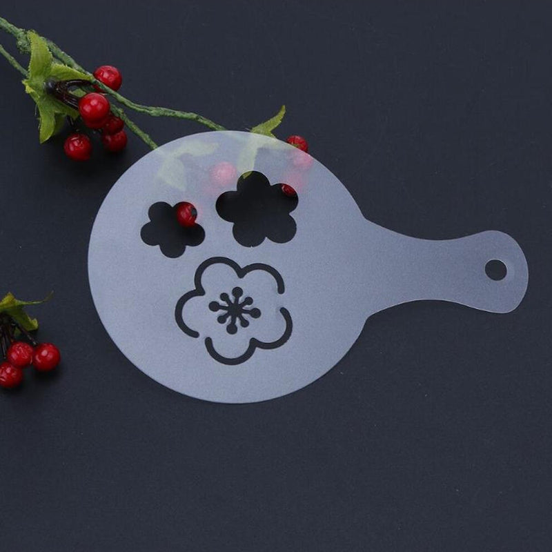 Cappuccino Coffee Stencil Duster Stainless Steel Chocolate Shaker Duster Coffee Measuring Spoon