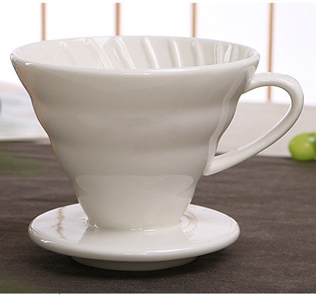 Ceramic Coffee Dripper Engine V60 Style Coffee Drip Filter Cup Permanent Pour Over Coffee Maker with