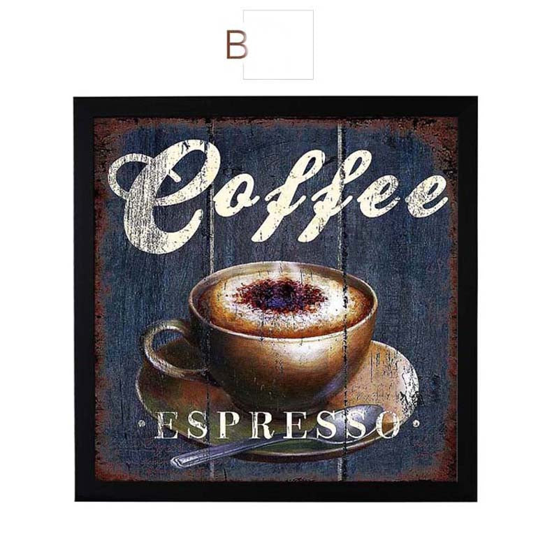 Coffee Canvas Painting Print Poster Modern Cuadros Art Canvas Painting Wall Pictures Kitchen Decor