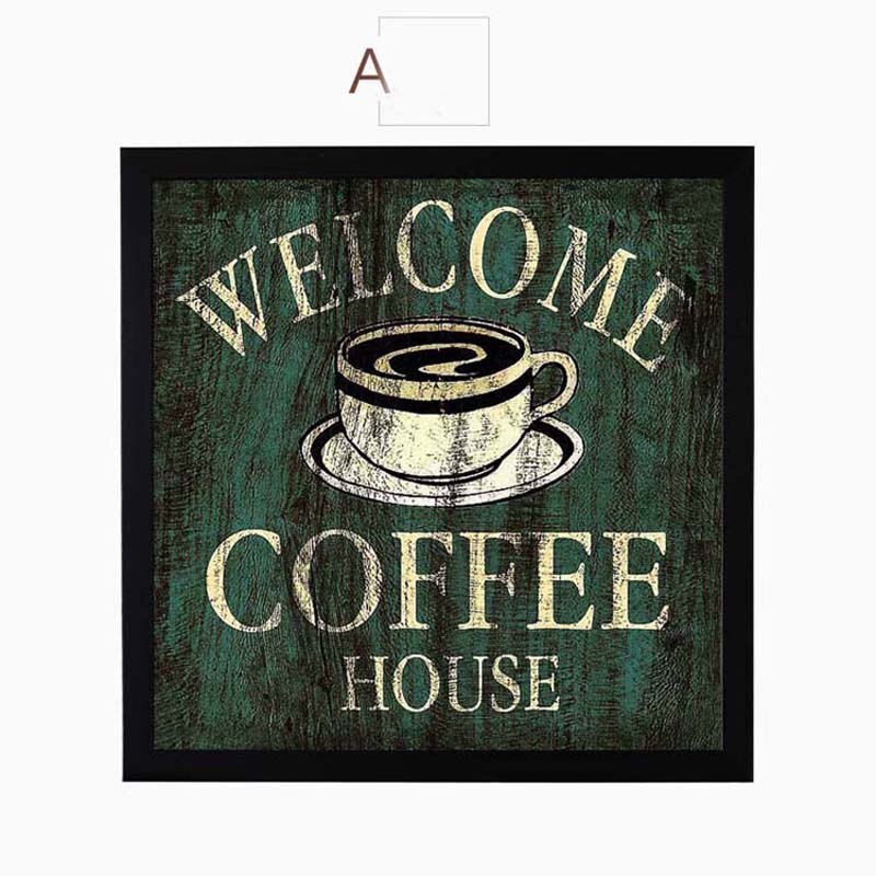 Coffee Canvas Painting Print Poster Modern Cuadros Art Canvas Painting Wall Pictures Kitchen Decor