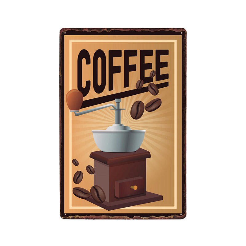 Coffee Color Poster Metal Vintage Tin Sign Cafe Bar Pub Wall Plaque Plate Home Decor 20*30cm