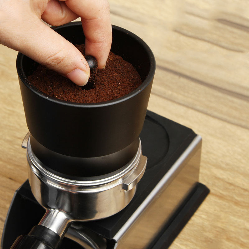 Coffee Dosing Ring Aluminum Alloy Intelligent Powder Feeder Grinder Brewing Bowl Cup Barista Tool