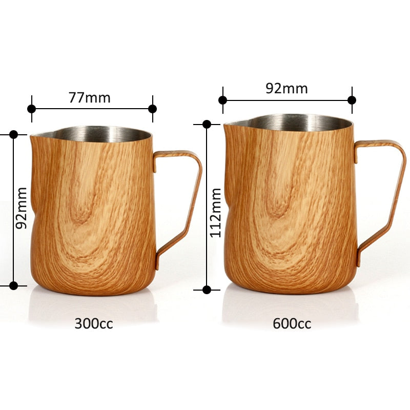 Coffee Pitcher Stainless Steel Coffee Milk Frothing Pitcher 350ml 600ml Barista Craft Coffee Latte