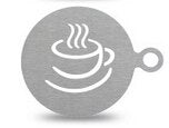 Coffee Printing Model Stainless Steel Coffee Tools Cafe Foam Spray Template Barista Stencils