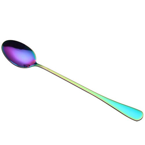 Coffee Spoon Tea Spoons Stainless Steel Flatware Rainbow Espresso Ice Cream Dessert Spoons Coffee
