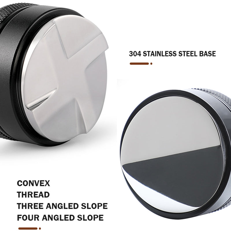 Coffee Tamper 51/53/58/58.35MM 304 Stainless Steel Coffee Distributor Coffee Powder Hammer Convex