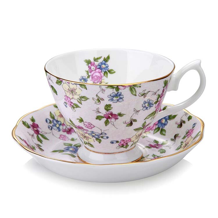 Continental bone china coffee cup Saucer Tea Set English afternoon tea ceramic tea set piece suit