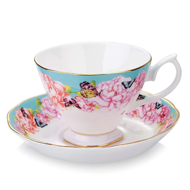 Continental bone china coffee cup Saucer Tea Set English afternoon tea ceramic tea set piece suit