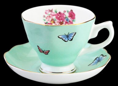 Cup ceramic creative European - style with lid large - capacity bone china cups breakfast cup milk