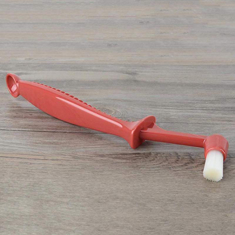 Double Head Anti-scald Handle Coffee Machine Cleaning Brush Spoon Espresso Coffee Maker Cleaner