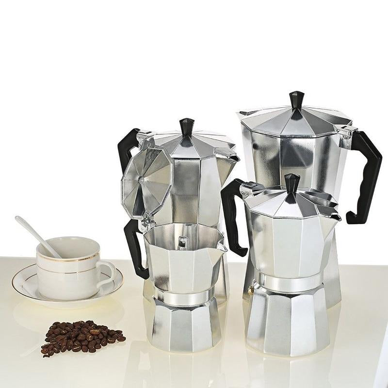 Duolvqi Aluminum Coffee Maker Durable Moka Cafeteira Expresso Percolator Pot Practical Moka Coffee