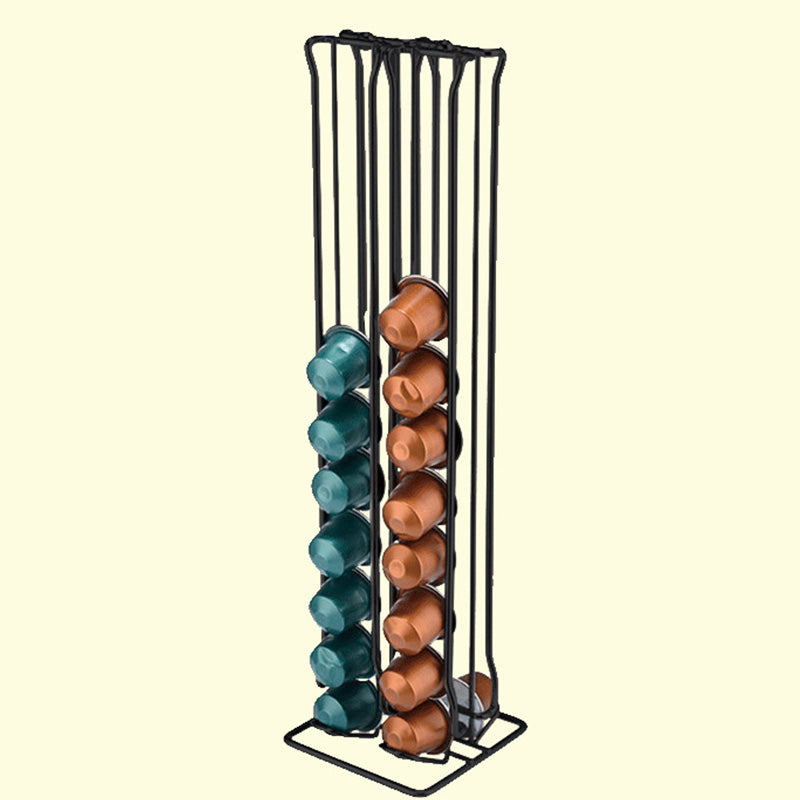 Duolvqi Coffee Pod Holder Dispenser Coffee Capsules Dispensing Tower Stand Fits Nespresso Capsule