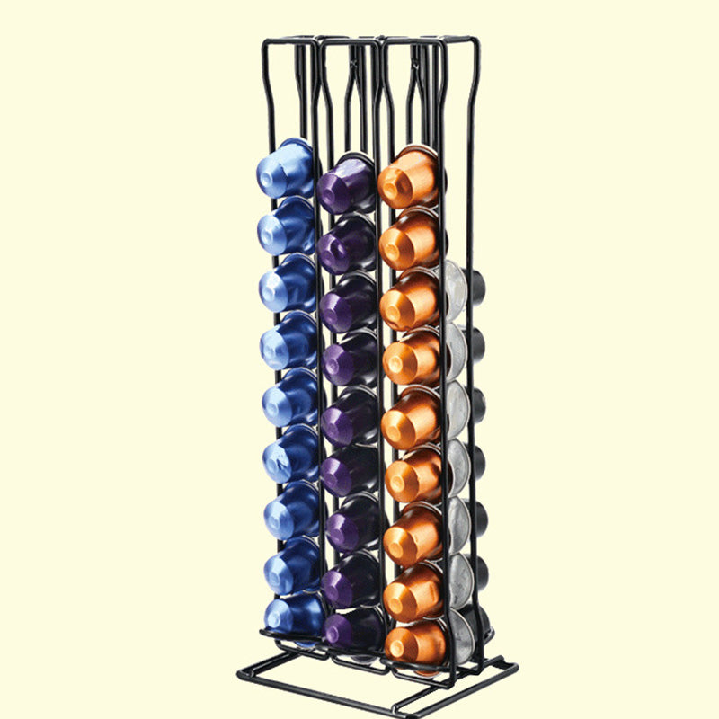 Duolvqi Coffee Pod Holder Dispenser Coffee Capsules Dispensing Tower Stand Fits Nespresso Capsule