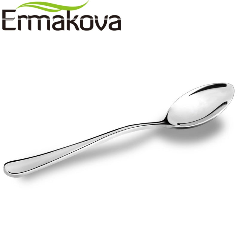 ERMAKOVA Set of 2 Mini Coffee Spoon Espresso Spoon Stainless Steel Bistro Spoon Coffee Scoop