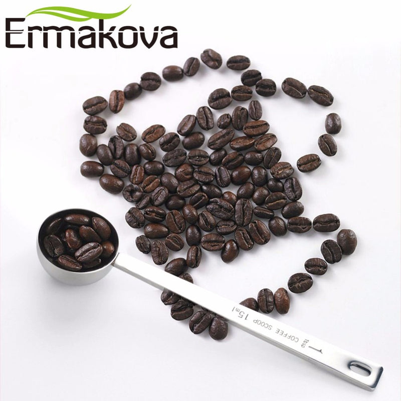 ERMAKOVA Set of 2 Mini Coffee Spoon Espresso Spoon Stainless Steel Bistro Spoon Coffee Scoop